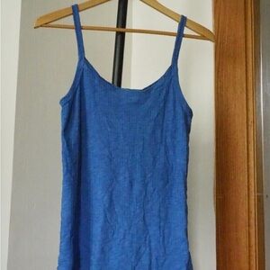 Anthropologie Blue Fitted Camisole Top